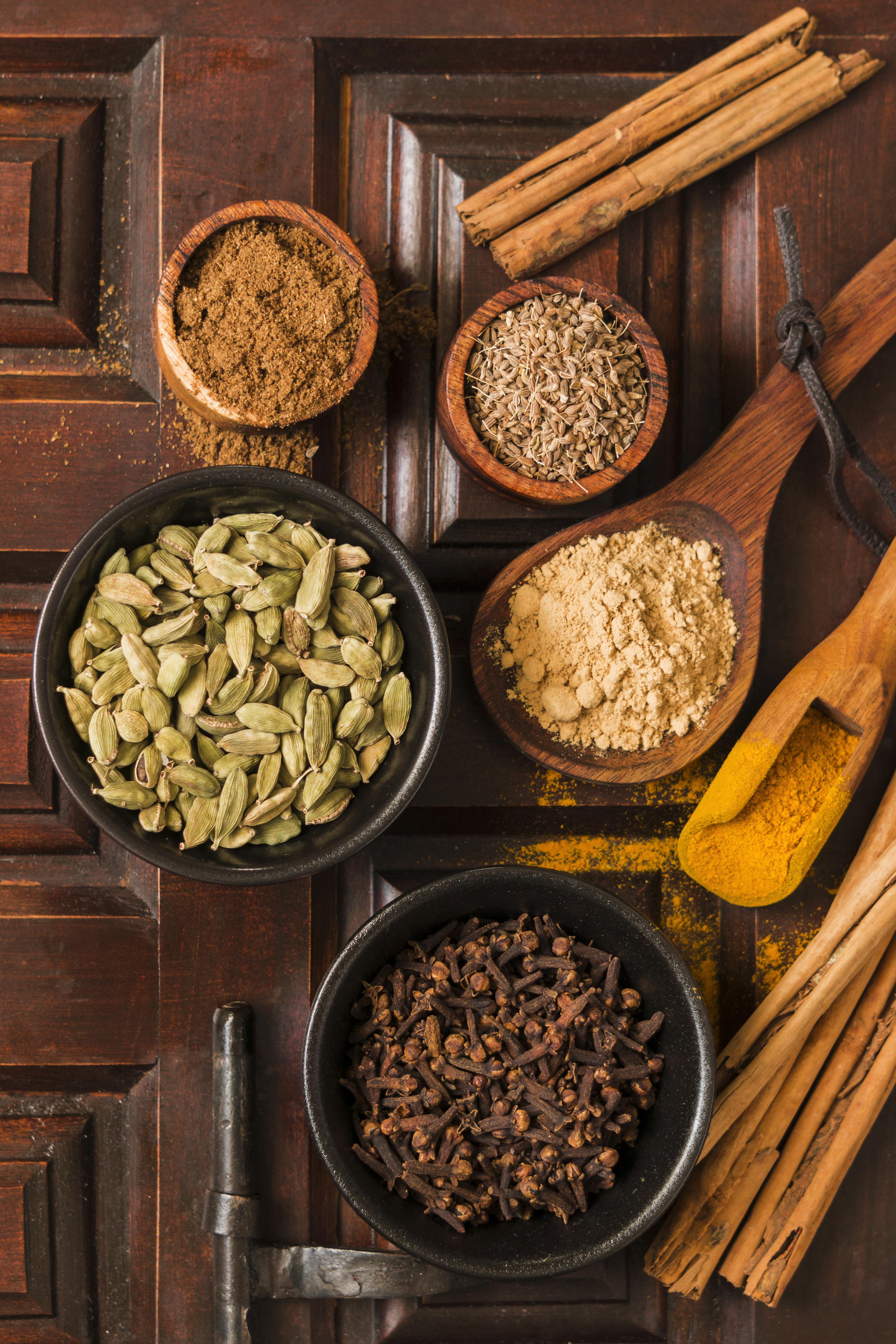 view delicious indian spices